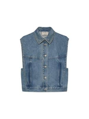 Catwalk Junkie Jeansweste - Weste kurzarm - Jeans Weste - JK MEA