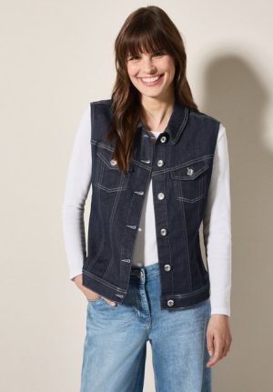 Cecil Jeansweste mit Brusttaschen