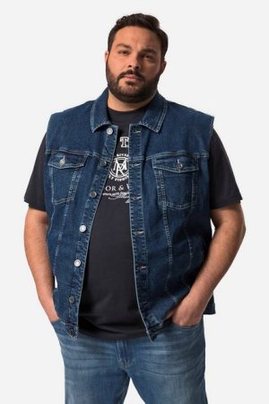 John F. Gee Steppweste John F. Gee Jeansweste stonewashed 4 Taschen