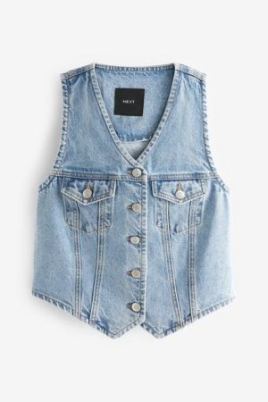 Next Jeansweste Jeansweste - Kurzgröße (1-tlg)