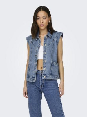 ONLY Jeansweste ONLKENNEDY SL DNM WAISTCOAT BJ NOOS